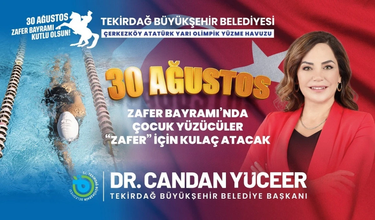 30 AĞUSTOS ZAFER BAYRAMI’NDA ÇOCUK YÜZÜCÜLER “ZAFER” İÇİN KULAÇ ATACAK