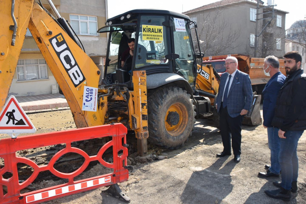 BAŞKAN ALBAYRAK ERGENE'DE İNCELEMELERDE BULUNDU