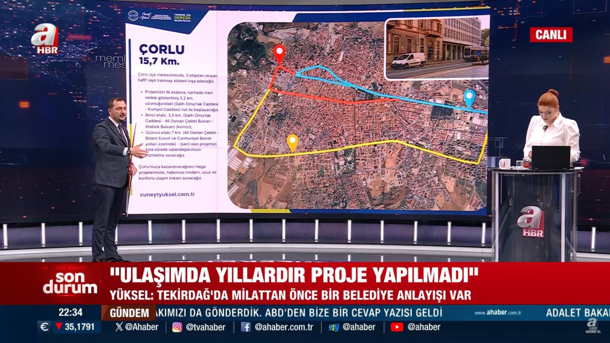 CÜNEYT YÜKSEL '' ÇORLU İL OLMAYA ADAY EN HAZIR KENT OLACAK ''