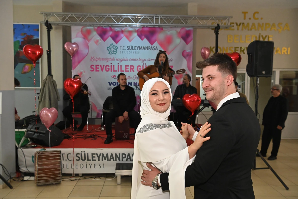 S&uuml;leymanpaşa Belediyesi&rsquo;nden 14 Şubat&rsquo;ta Yeni &Ccedil;iftlere &Ouml;zel Kutlama
