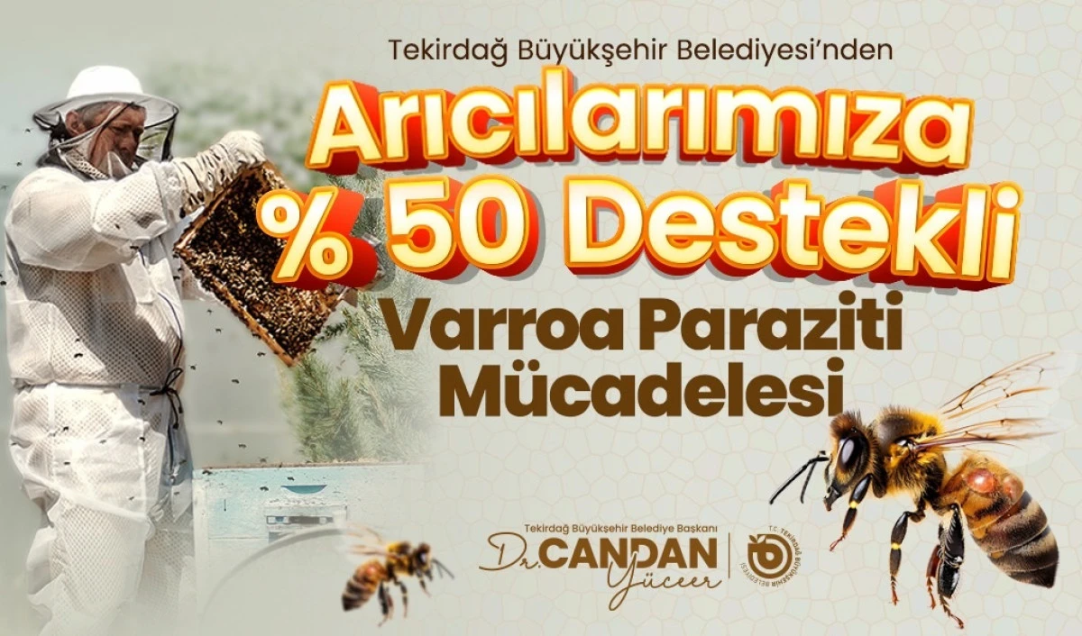 TEKİRDAĞ BÜYÜKŞEHİR’DEN ARICILARA DESTEK: VARROA PARAZİTİYLE MÜCADELE BAŞLIYOR