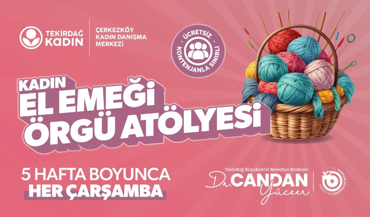 Tekirdağ Büyükşehir’den Kadınlara ve Çocuklara Özel Ücretsiz Atölyeler