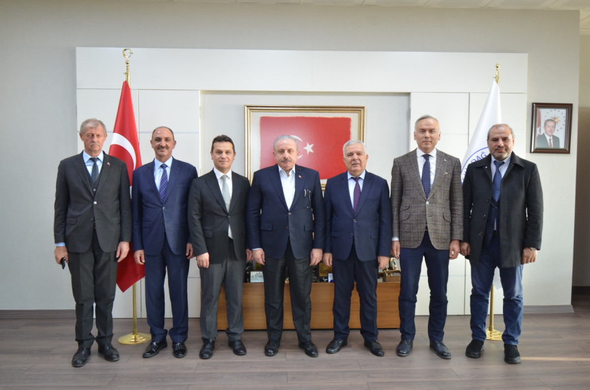 Türkiye Büyük Millet Meclisi 29. Başkanı Prof. Dr. Mustafa ŞENTOP'tan Nkü Rektörlüğene Ziyaret