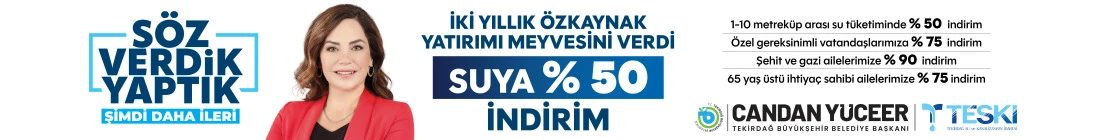 SUYA %50 İNDİRİM